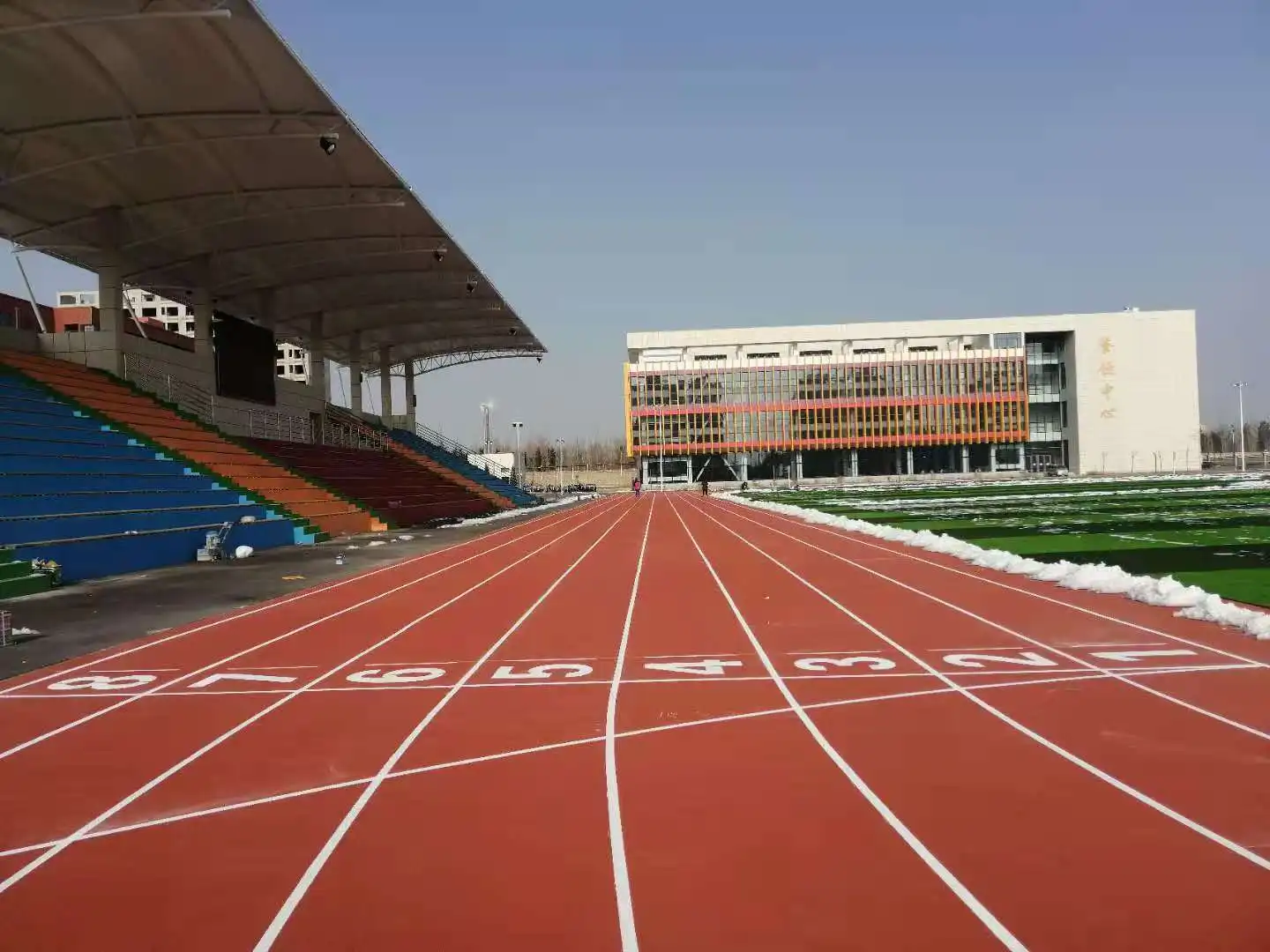 IAAF all weather used athletic rubber running track roll material Prefabricated running track FN-I-24101504