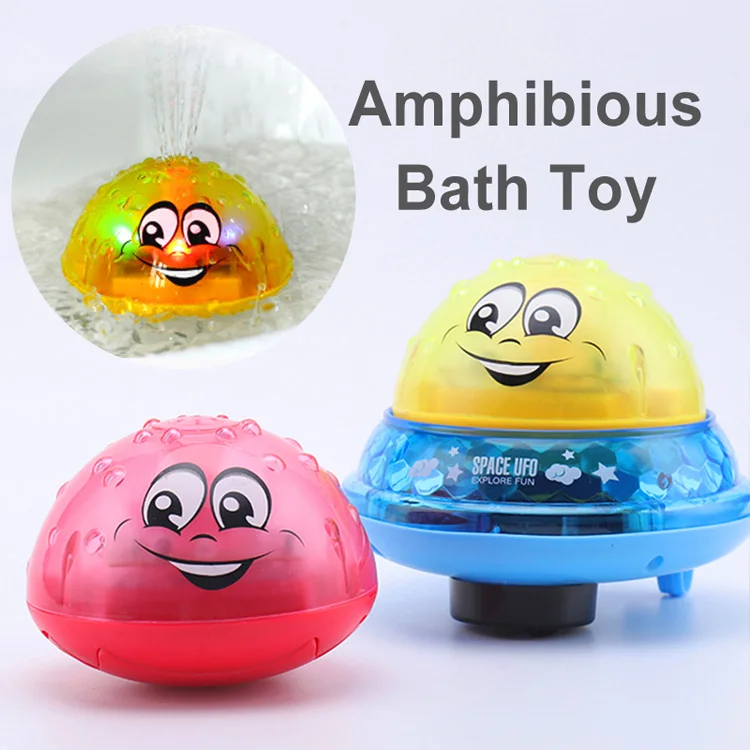 
Water Spray Bath Toys Rotate with Shower Light Up Toys Cheap Water Bath LED Light Toys 
