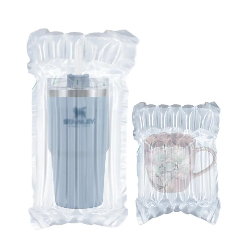 Shock Absorbing Blowmolded Bubbles standing Impacts Pressure Wine Bottle Air Filled Bag