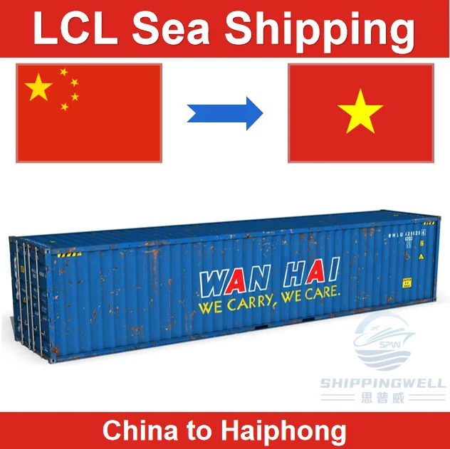 Cheap and Fast Sea Freight Shipping LCL From Shenzhen Guangzhou China to Haiphong Vietnam by Door to Door and Customs Clearance