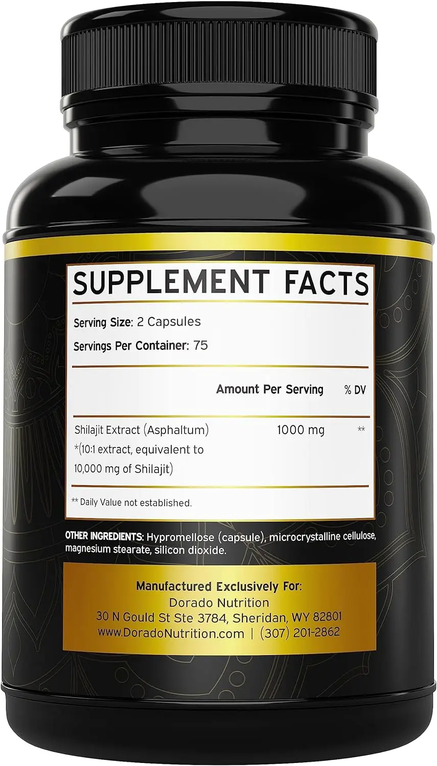 Shilajit Supplement 10,000mg 150 Capsules of Authentic Shilajit Extract per Serving High in Trace Minerals No Fillers Non-GMO