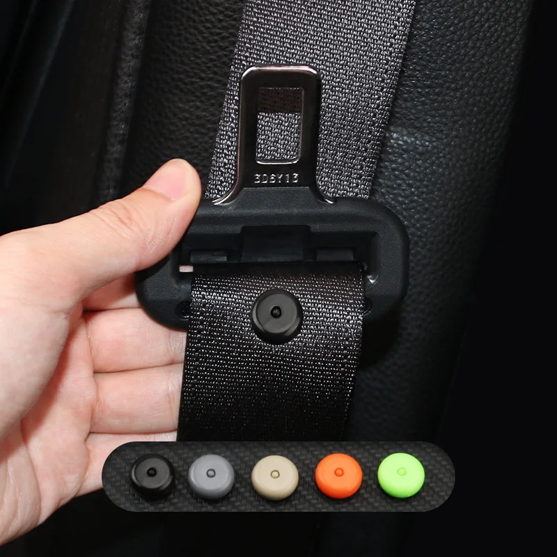 Universal PP Polypropylene black beige grey red vehicle auto car safety seat belt fastener clip stopper buckle button