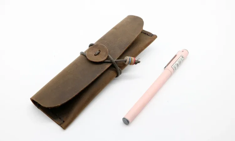Custom logo leather pencil case pencil cases for kids personalized pencil case