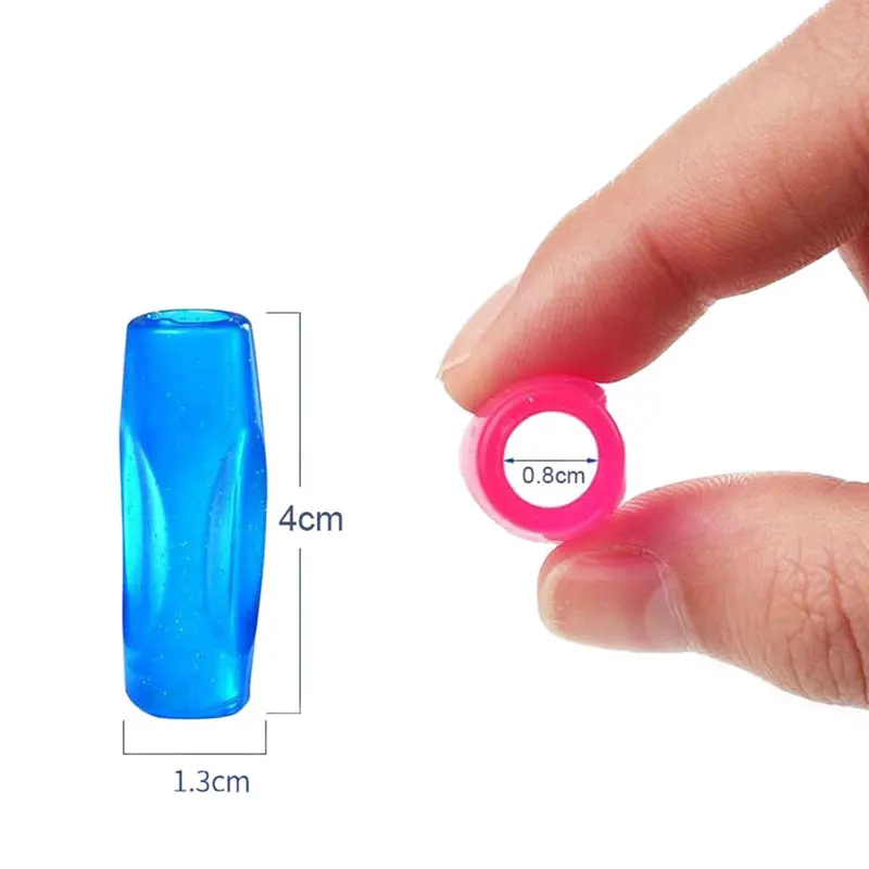 BECOL New Coming Children Writing Training Correction Tool Pens Holding Colorful Flexible Silicone Pencil Aid Grips for Kids