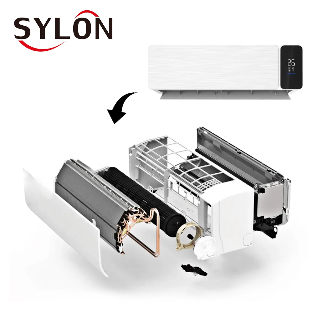 support custom color and badge wall split 9k 9000btu 0.75ton 1hp inverter package type air conditioning units for home