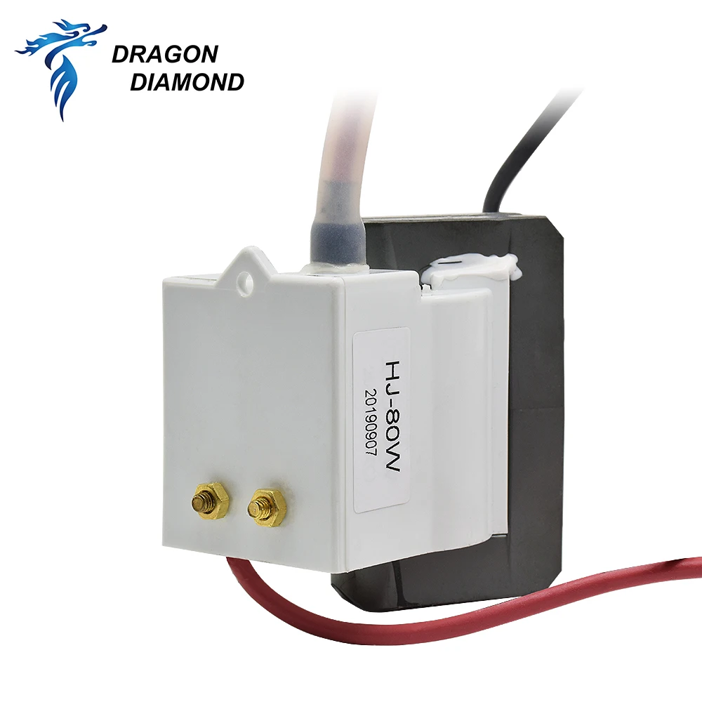 CO2 80W Laser Power Supply  High Voltage Flyback Transformer for Co2 Laser Machine Spare Parts Power Supply