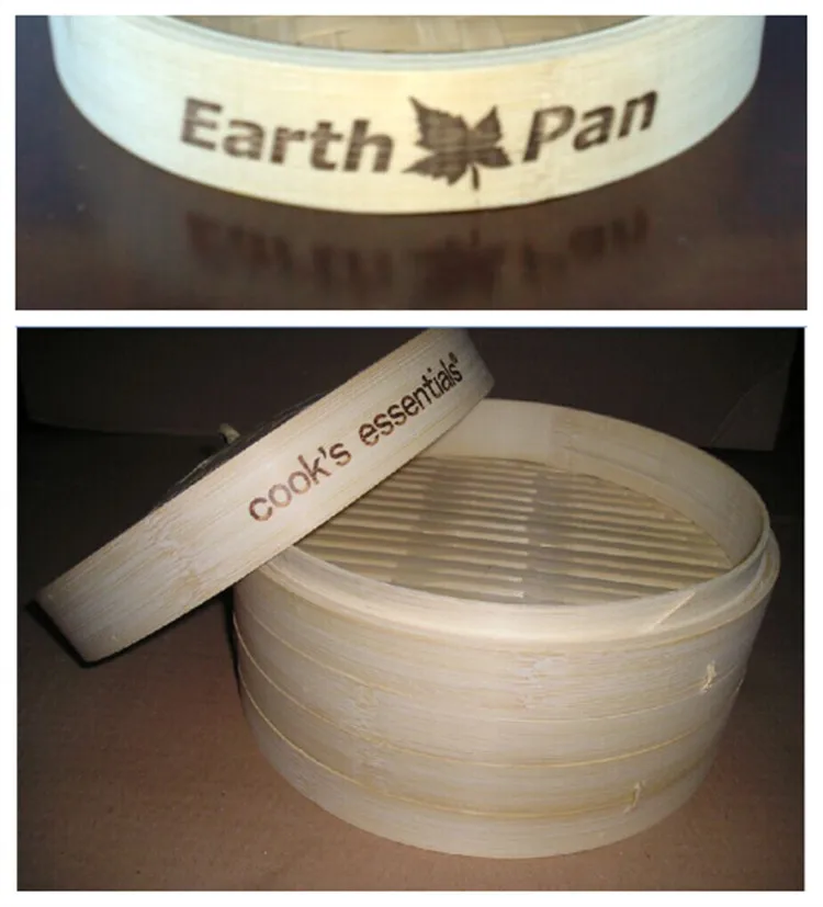 Customized Size high quality bamboo steamer 18cm 7cm depth steamer basket bamboo For Rice cooking