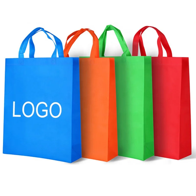 Custom Logo Printing Non Woven Bag Biodegradable PP Recycle Non Woven Shopping Bag reusable tote shopping bag