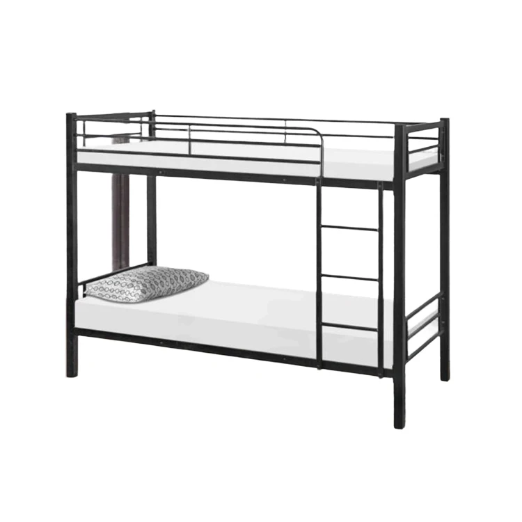 Malaysia Supplier Bunk Bed Stable Not Shaking Heavy Duty Metal Double Deck Dormitory Beds Two Level Beds For Adults Teenagers