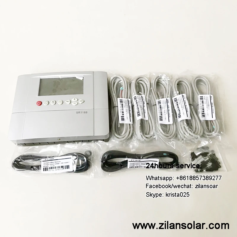 2015 new SR1188 solar controller 110~240V with internet acces water heater system controller,6 swimming pool heating 8 sensor