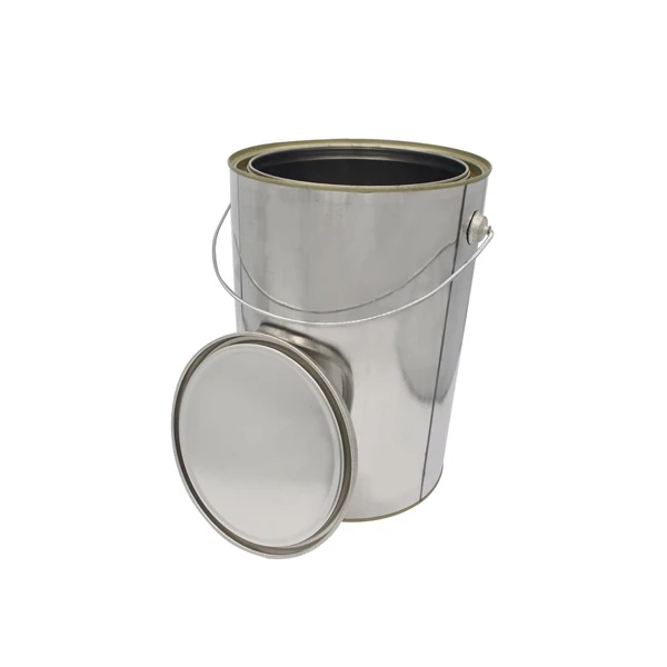 
5L Plain Tinplate Paint Can With Metal Handle 
