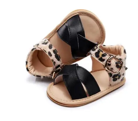 2022 Custom Genuine Leather Fashion Summer Shoes Kids Soft Sole Baby Sandal Wholesale