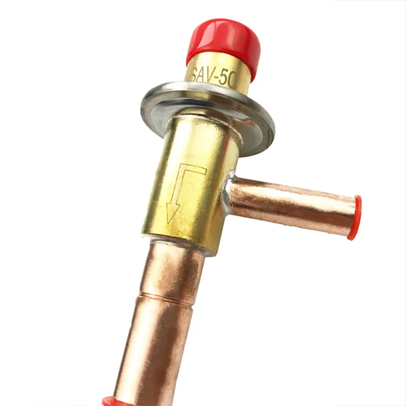 SAV Model Refrigeration Parts Copper Brass Water Control Bypass Valve for Compressor welded