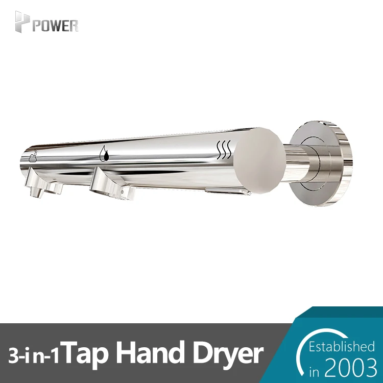 3 In 1 Tap Hand Dryer Bathroom Touchless Sensor Sink Faucet With Soap Dispenser