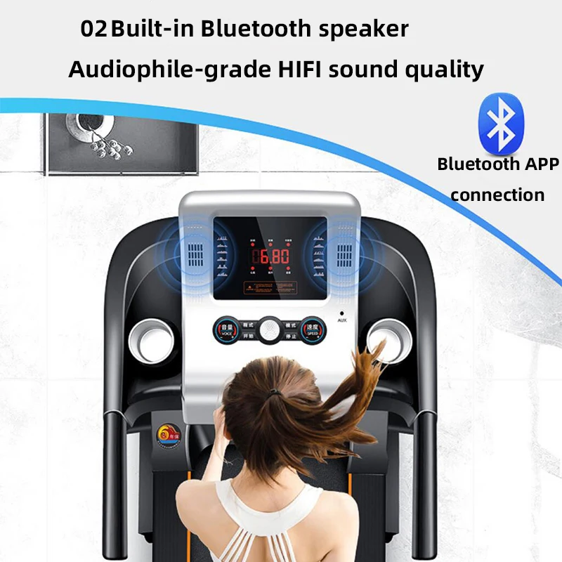 MT900 New model manufacturer price home gym fitness cardio electric treadmill walking mat foldable