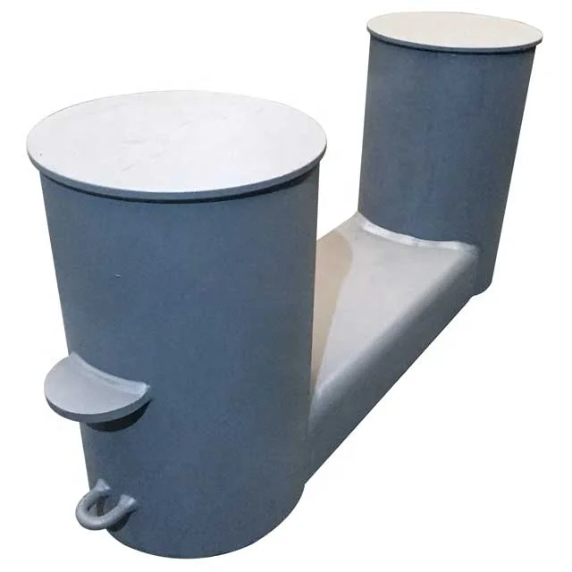 Marine DIN82607 Double Steel Pipe Bollard