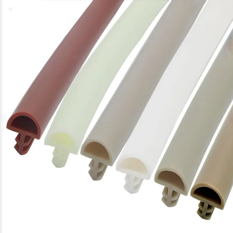 Round TPE  PVC  TPR PP  EPDM  Extruded slot  Type Wooden Door Seal Strip Weatherstrip Rubber Seal Gasket