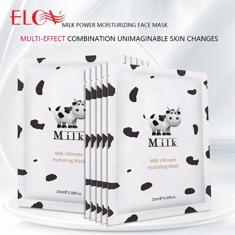 OEM ODM Wholesale Skin Care Organic Deep Sea Milk Ink Algae Purifying Whitening Sheet Facial Face Mask