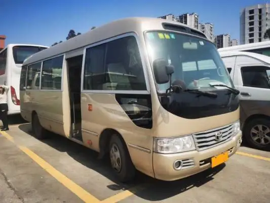Used Coaster Bus 3RZ Engine 30 Seats Mini Toy-ota Left Hand Drive in Low Price