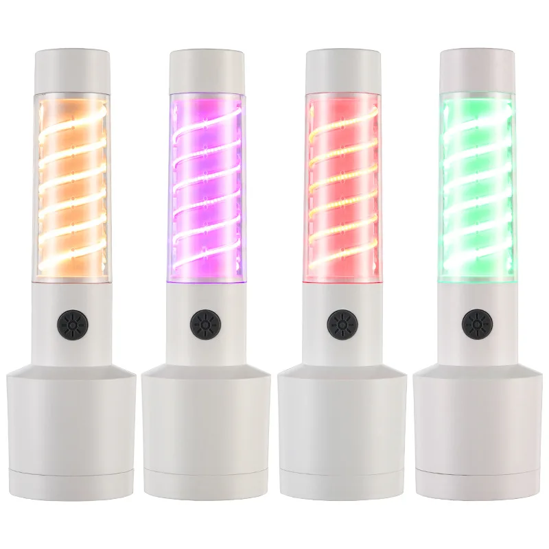 Новый уличный мощный RGB-накаливания легкий пружинный крюк типа C перезаряжаемый фонарик для кемпинга