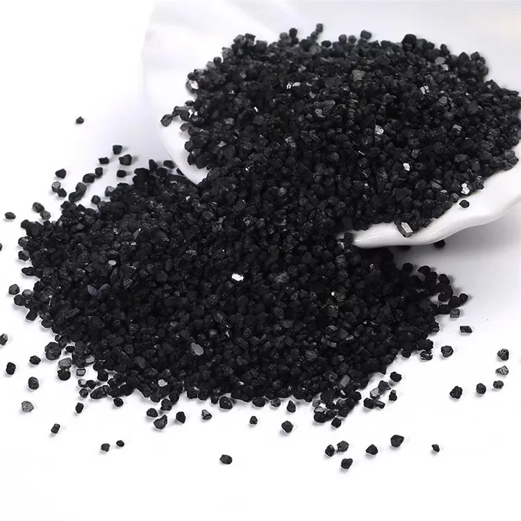 Wear-resistant floor emery floor aggregate sandblasting rust removal emery brown corundum black gold sand bright black sand