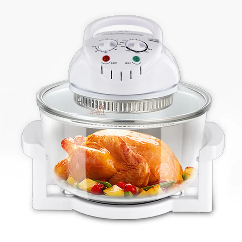 17L High Quality Electric Visual Air Fryer 220V 1200W Smoke-free High Boron Glass Body Household Appliances with Timer
