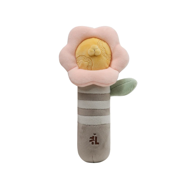 Free Shipping Newborn Baby Toys Soothing Toys Cute Cartoon Animal Soft Towel with Rattle Rabbit Penguin Kids Toy for Stroller