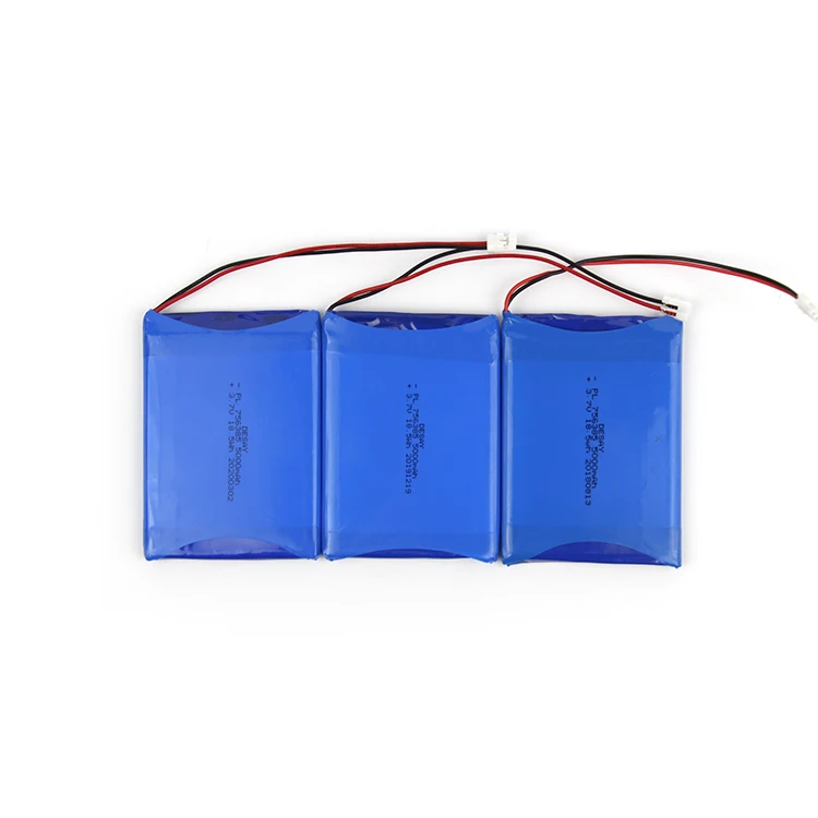 Заводская розетка полимерный литий-ионный аккумулятор PL756385/MnO2 5000 мАч литиевый 3 7