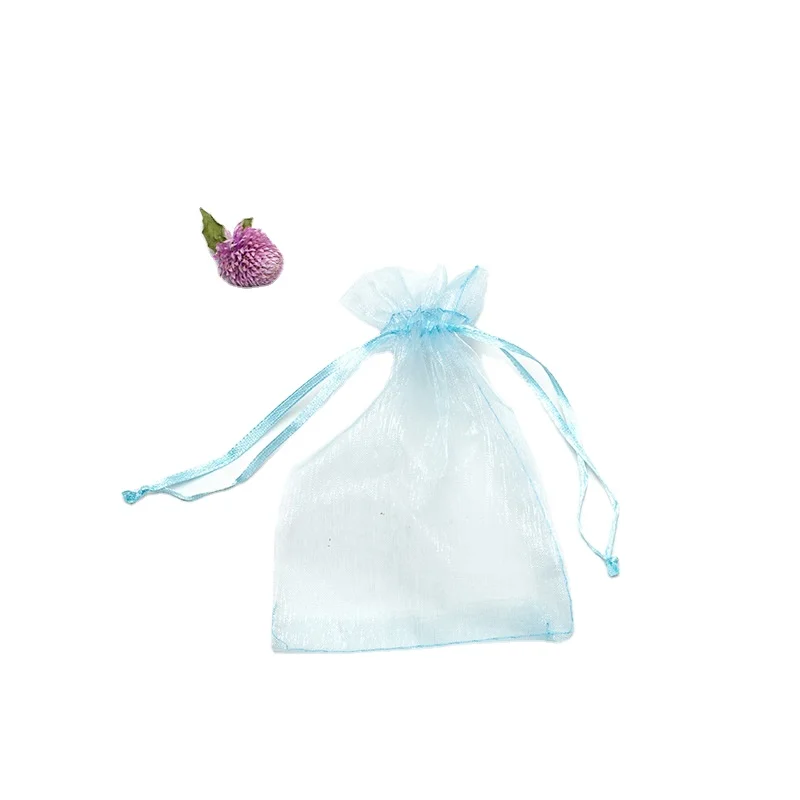 Transparent Lavender Organza Jewelry Bag For Sachet Pouch Packaging Gift Bag