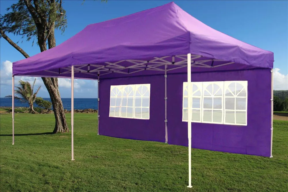 3x6 m Outdoor Sun Shelter Gazebo Tent with PVC Window Easy Folding Design fold tent trade show tents