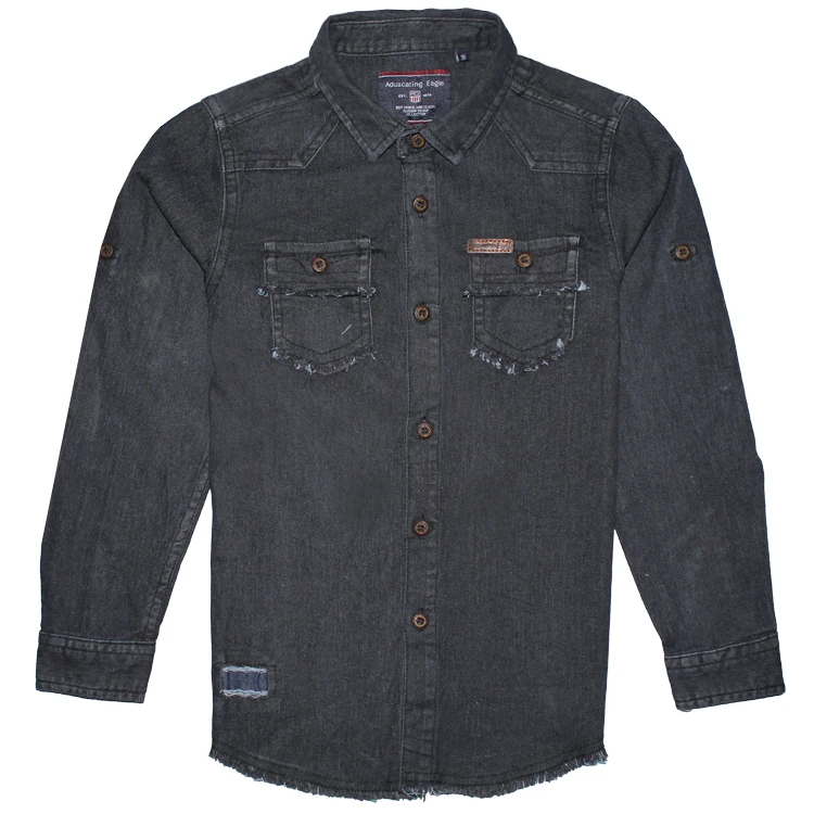 
Model Number 6C271843FW-1-2 New Style Fashion Denim Shirts Business Office Work Mens Cowboy Cotton Shirts In Many Style 