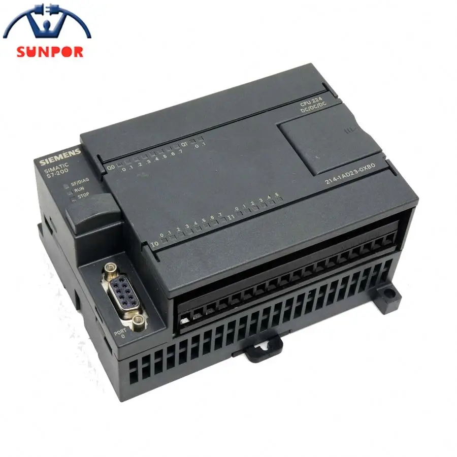 Original 6ES7214-1AD23-0XB0 SIMATIC S7-200 CPU 224 Compact Unit DC Power Supply 14 DI DC/10 DO DC