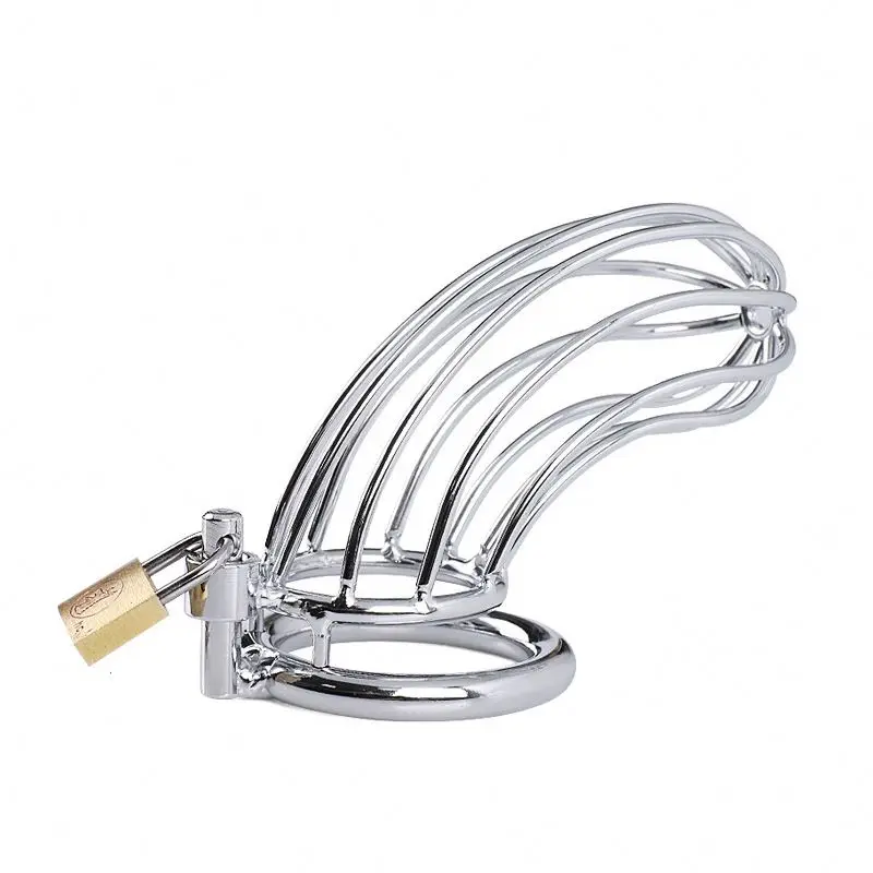 Metal Bird Male Chastity Device Super Small Short Cock Cage with Stealth Penis lock Ring Sex Toy for Men