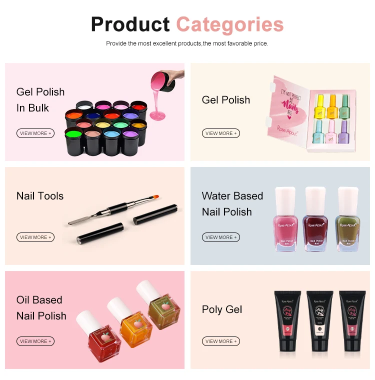 Factory Direct Beauty UV Women Nail Gel Polish Kit Professional Uv Gel Lak Nail Polish Tool Set for Girls Art Sticker