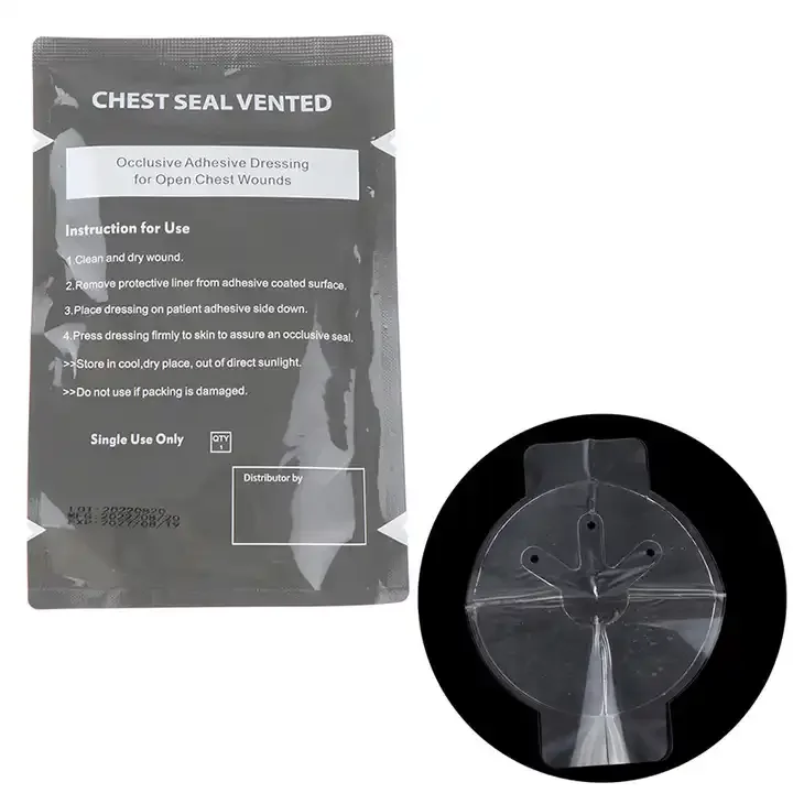 Factory Direct Professional High-Quality Sterile Chest Seal Vented for Wound Management for Emergency Medical Treatment