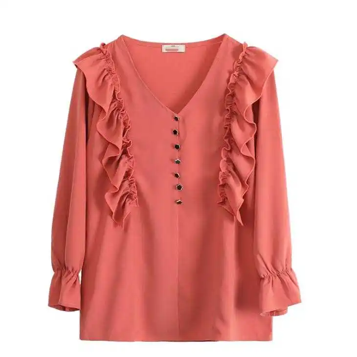 2020 spring dress fat sister large size sweet age-reduced shirt to increase fat temperament on clothes