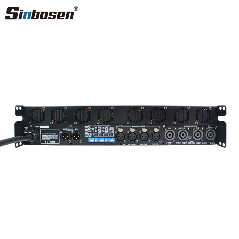 Class td 4 channel sound power amplifier 2500w 10Q professional audio for 15 inch line array