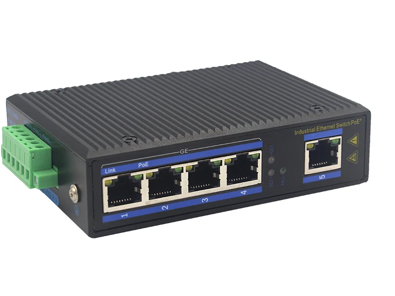 Latest hot selling DC12-48V outdoor 5 port optical fiber media converter