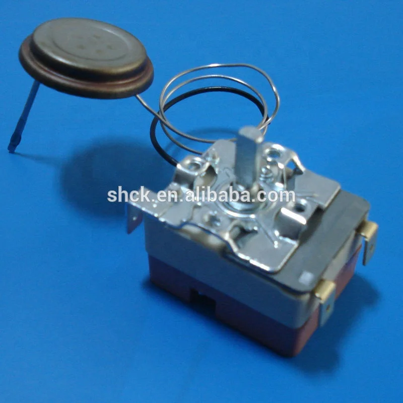 Washing machine capillary thermostat