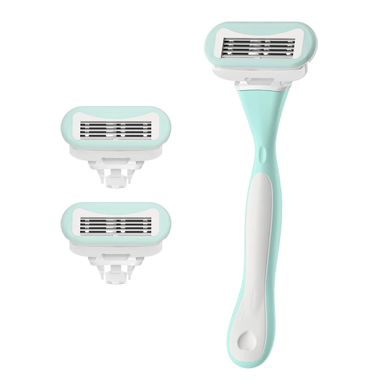 Low Moq Cute Design Women Six Blade Lady Trimmer Wet Shaving Bikini Razor