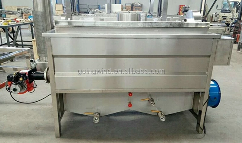 Automatic commercial potato chips fryer machine semi auto small sweet potatoes chip gas batch frying equipment price for sale