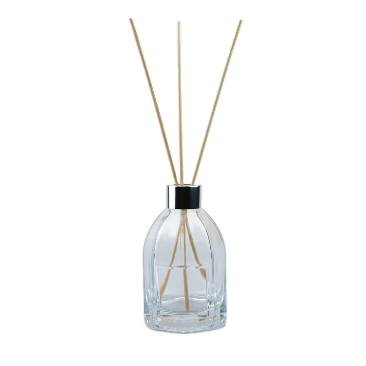 Empty luxury custom unique aroma oil fragrance home reed diffuser refill glass bottle gift container