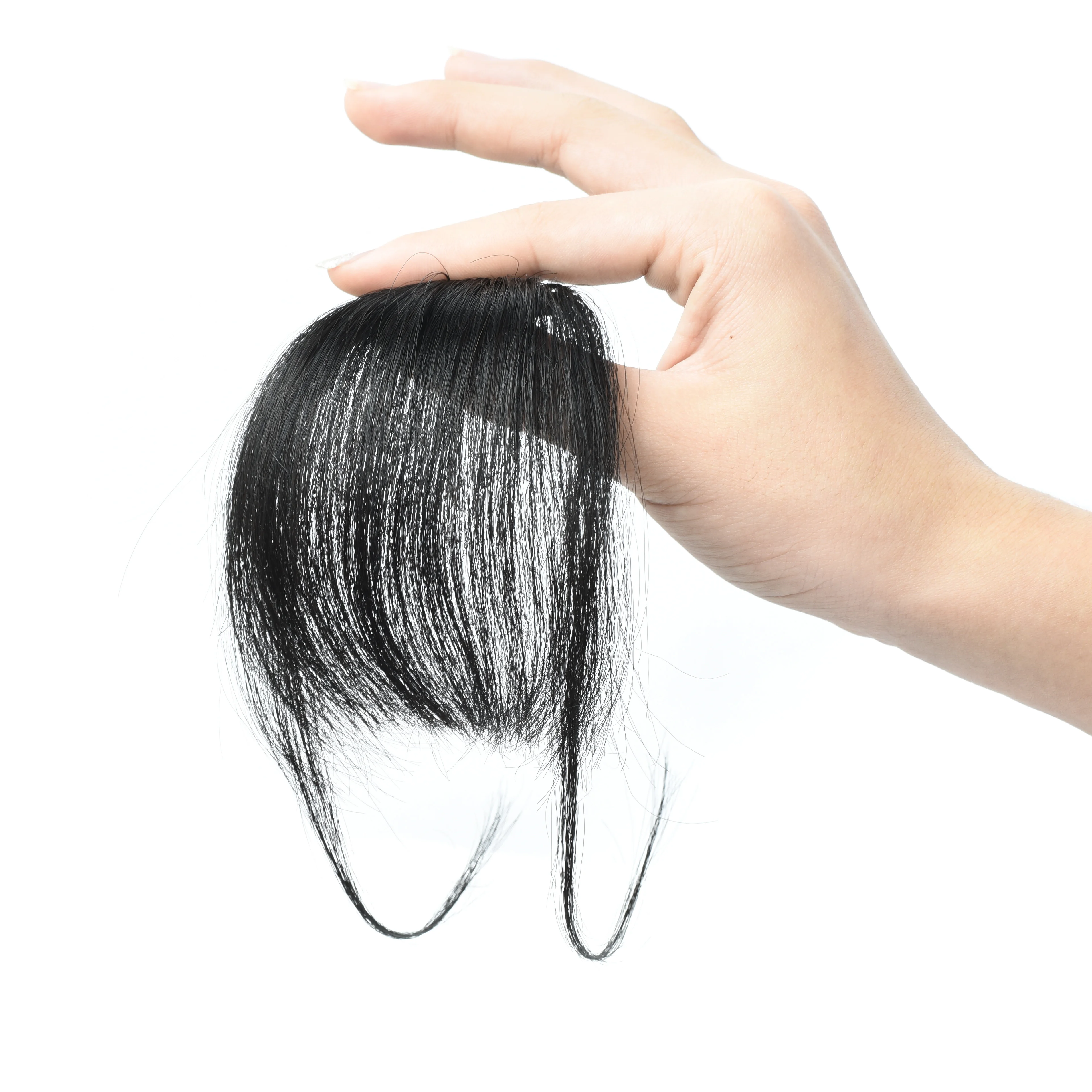 Настоящие человеческие волосы челка девственные Реми клипса в волосах челка запасная челка 100% человеческие волосы челка