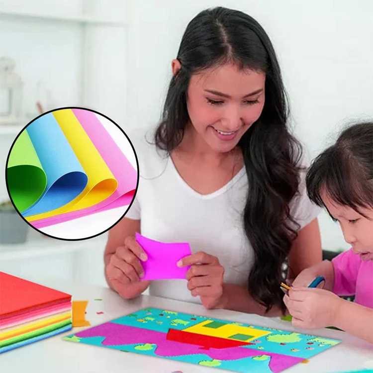 Wholesale 2mm Thickness eva Foam Board Goma EVA Rubber Sheets Craft  Foamy Non Toxic Color EVA Foam Sheets