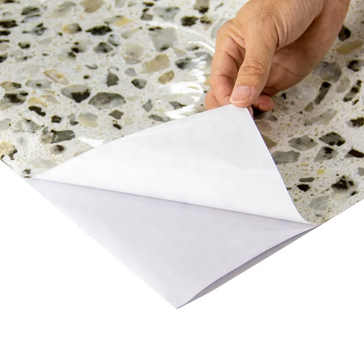 Peel And Stick Wall Panel Pvc Self Adhesive Wallpaper Rolls for Surface of Desktop Wardrobes