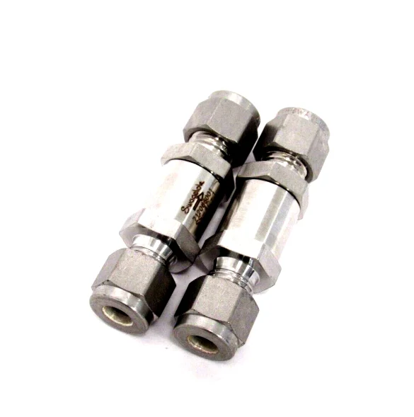 New Swagelok Stainless Steel Poppet Check Valve,Part #: SS-4C-1/3  Fixed Pressure, 1/4 in.
