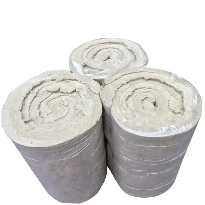 Sound absorption rock wool insulation blanket Heat Insulation rock wool roll for ceiling