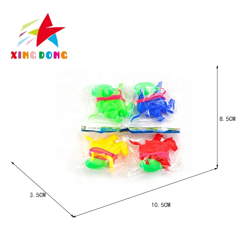 cheap mini Promotional jumping horse knight toys by manual pressure