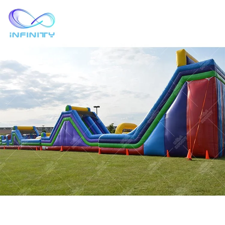 China Manufacturer Inflatable Rock Climb Obstacle Slide Obstacle Game Warrior Dash Inflatable Obstacle Course For Challenge Race