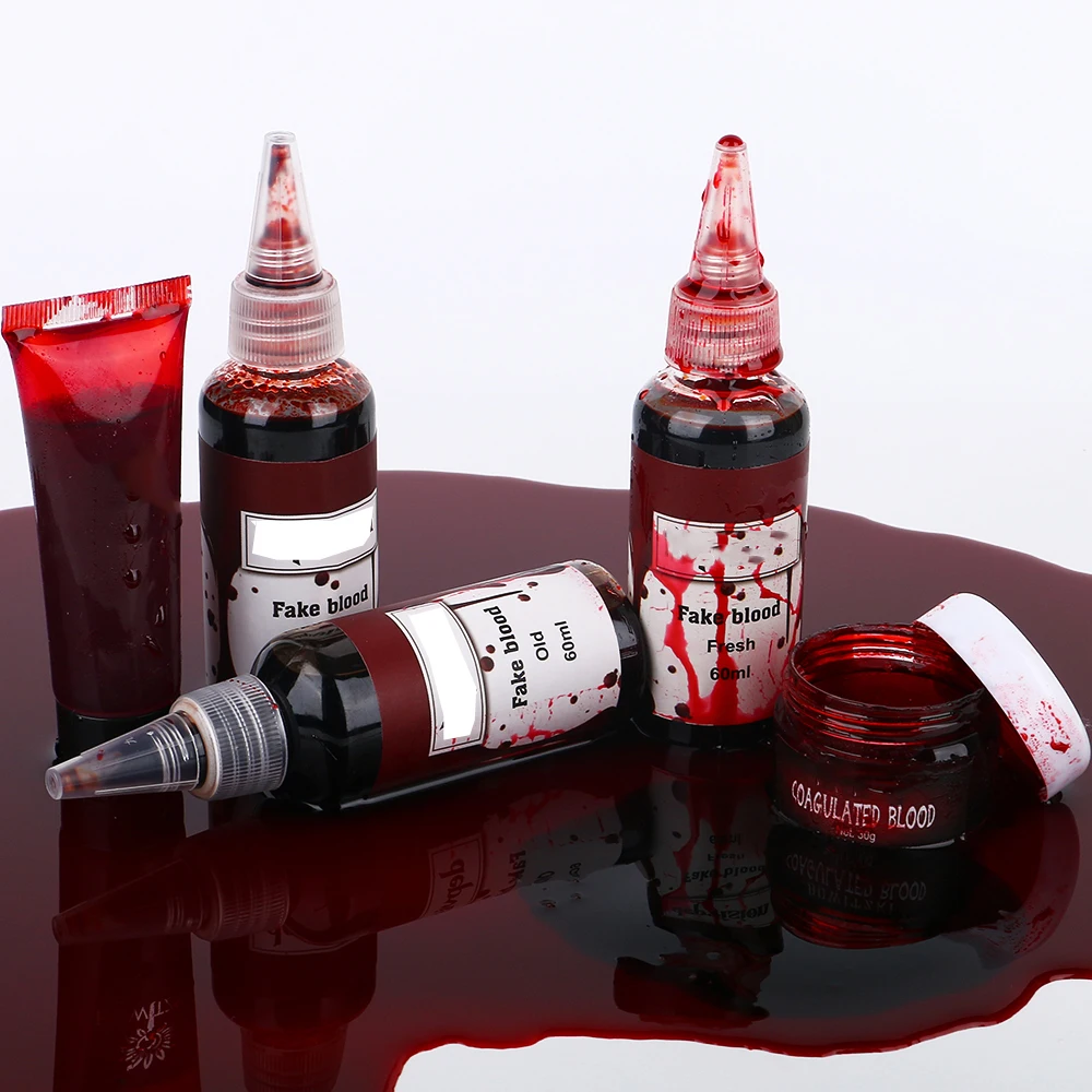 Special Effect Makeup Fake Blood Splatter Theatrical Liquid Artificial Blood Spray For Halloween Art Movie